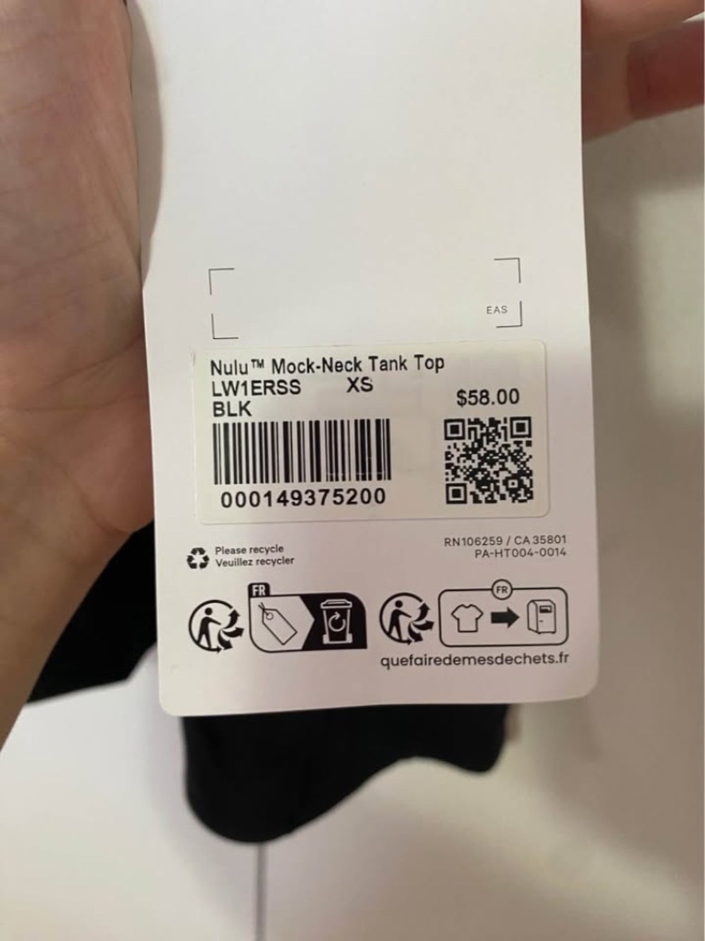 NWT Lululemon Nulu Mockneck Tank Top - Picture 6 of 8